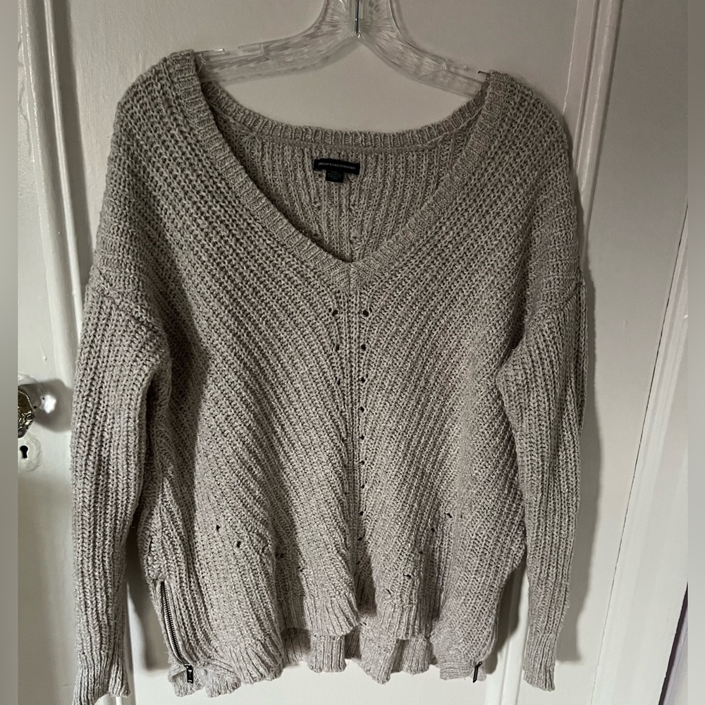 Soft and Cozy Knit Sweater with Side Zip Detail! - Picture 7 of 8